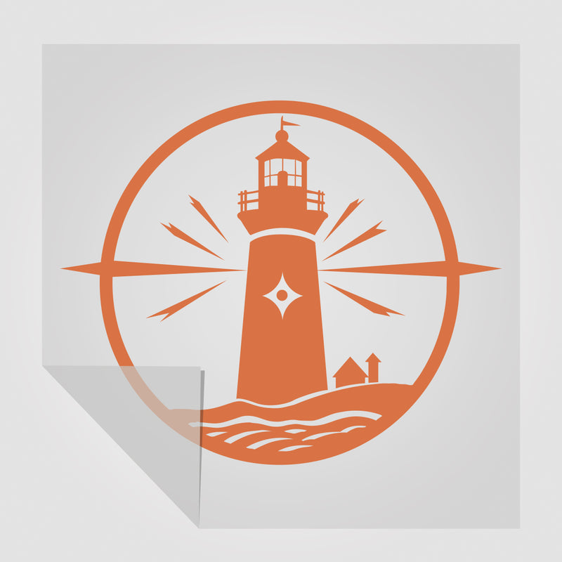 Aufkleber Leuchtturm Motiv 4 | Sticker für Campingfahrzeuge, Autos etc.