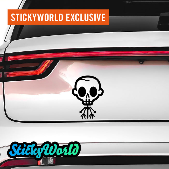 süßer Skelett Sticker Motiv2 | Foliensticker in 2 Größen