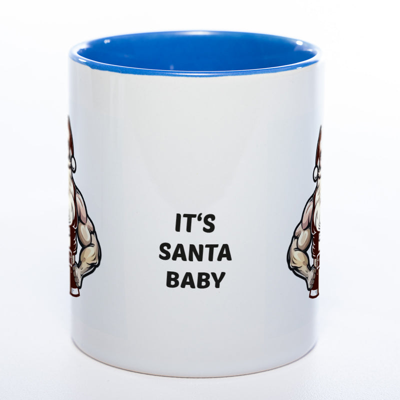 It's Santa Baby lustige Kaffeetasse zu Weihnachten mit starkem Santa - spülmaschinenfest