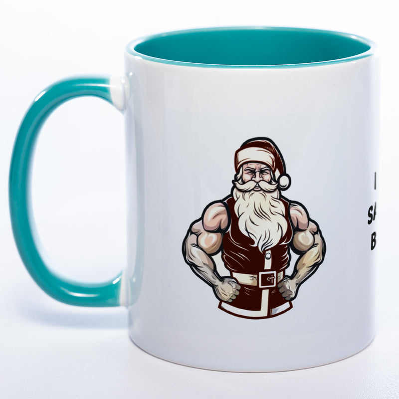 It's Santa Baby lustige Kaffeetasse zu Weihnachten mit starkem Santa - spülmaschinenfest