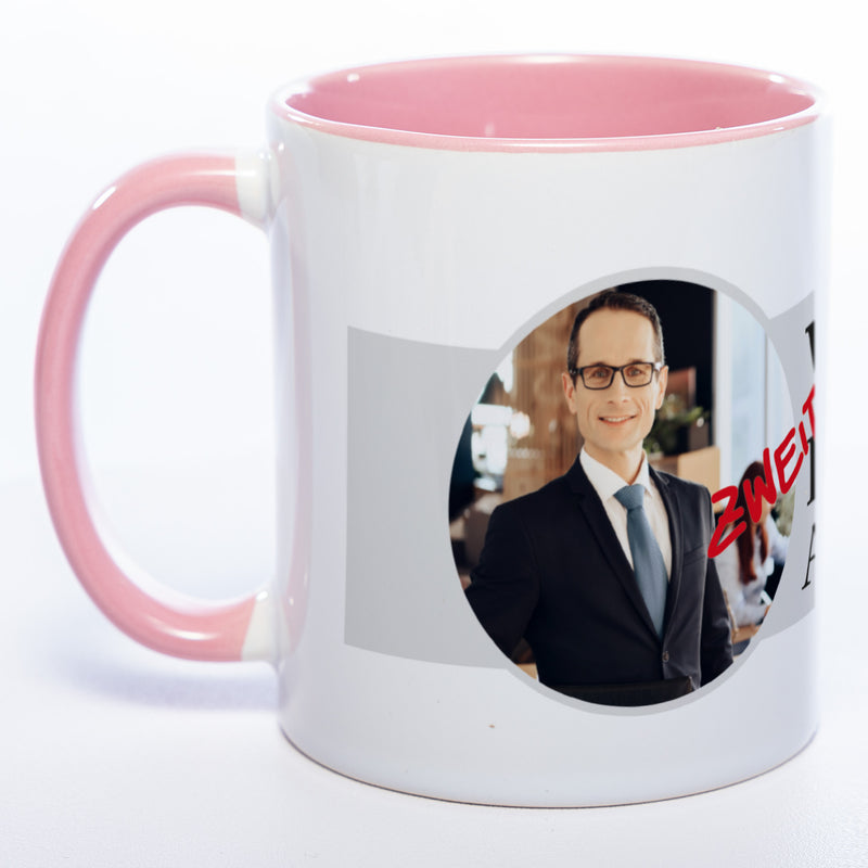 Tasse "Welt(zweit)bester Anwalt" mit Foto (HD Druck) | Jetzt selbst gestalten! spülmaschinenfest
