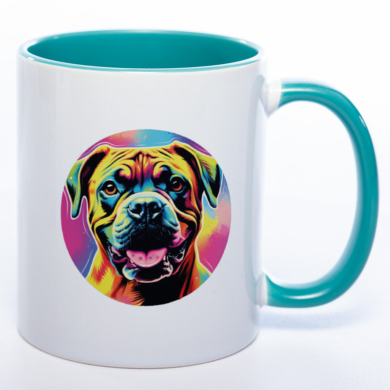 Mug Art Tasse mit Boxer & wahlweise mit NAMEN - Kaffeetasse StickyWorld Exclusive