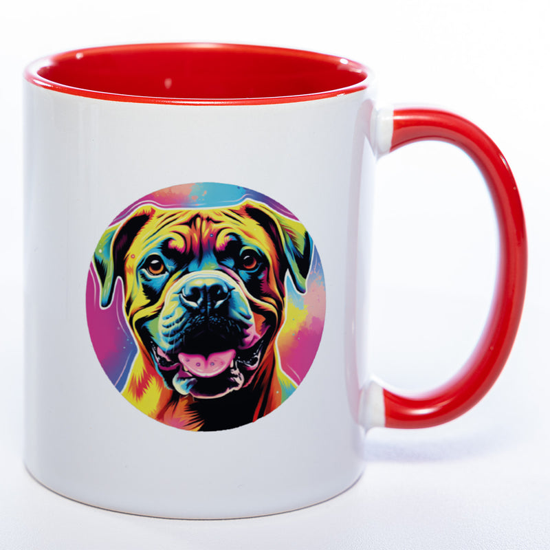 Mug Art Tasse mit Boxer & wahlweise mit NAMEN - Kaffeetasse StickyWorld Exclusive