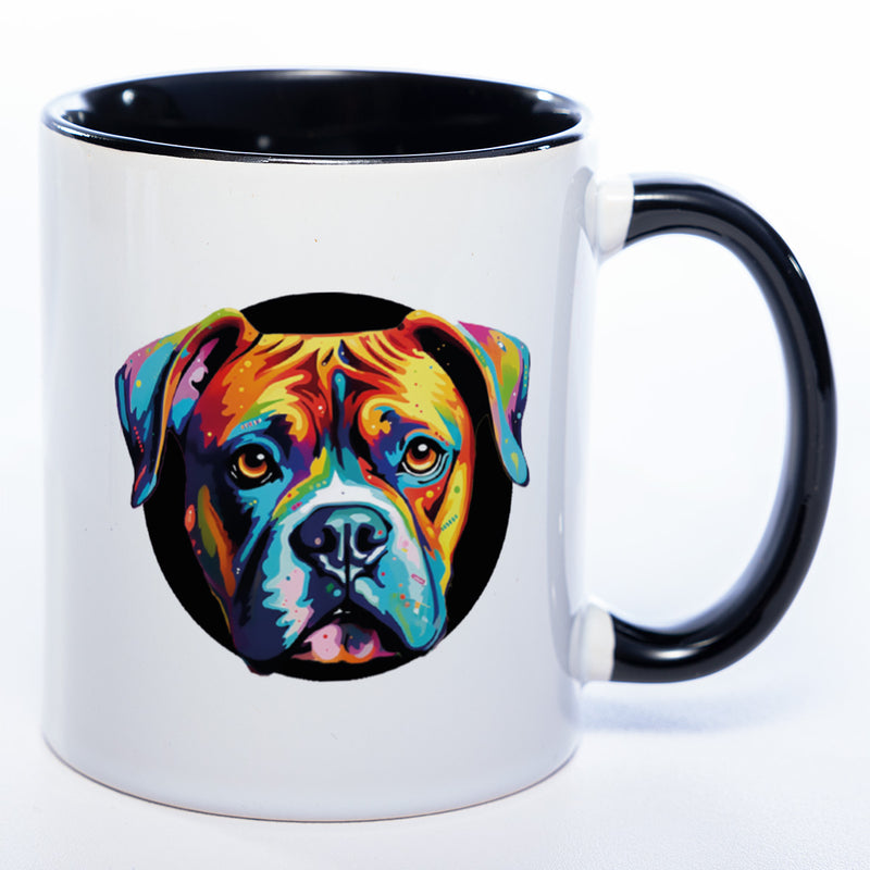 Mug Art Tasse mit Boxer Motiv 2 & wahlweise mit NAMEN - Kaffeetasse StickyWorld Exclusive