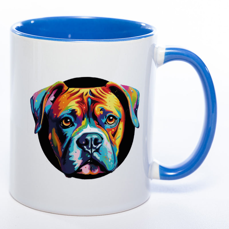 Mug Art Tasse mit Boxer Motiv 2 & wahlweise mit NAMEN - Kaffeetasse StickyWorld Exclusive