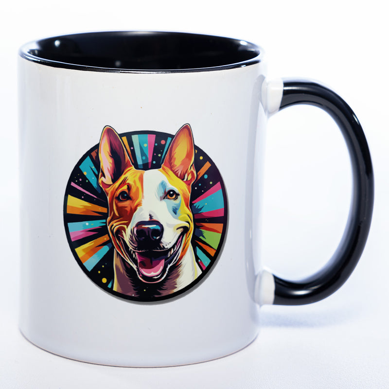 Mug Art Tasse mit Bullterrier Motiv 3 & wahlweise mit NAMEN - Kaffeetasse StickyWorld Exclusive