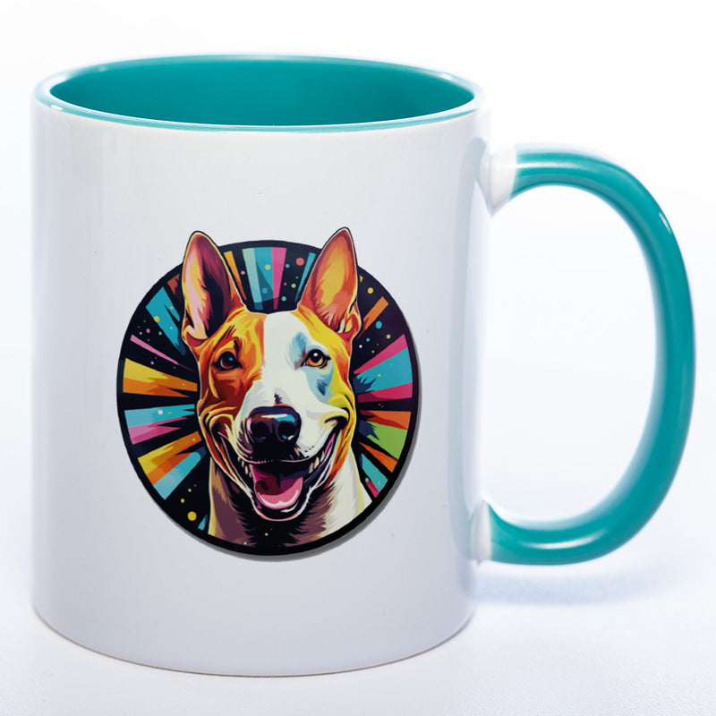Mug Art Tasse mit Bullterrier Motiv 3 & wahlweise mit NAMEN - Kaffeetasse StickyWorld Exclusive