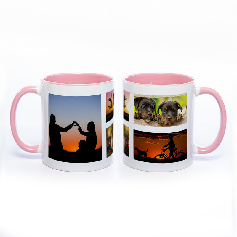 Collagentasse 4 - Deine Fotos als Collage spülmaschinenfest | Jetzt selbst gestalten!