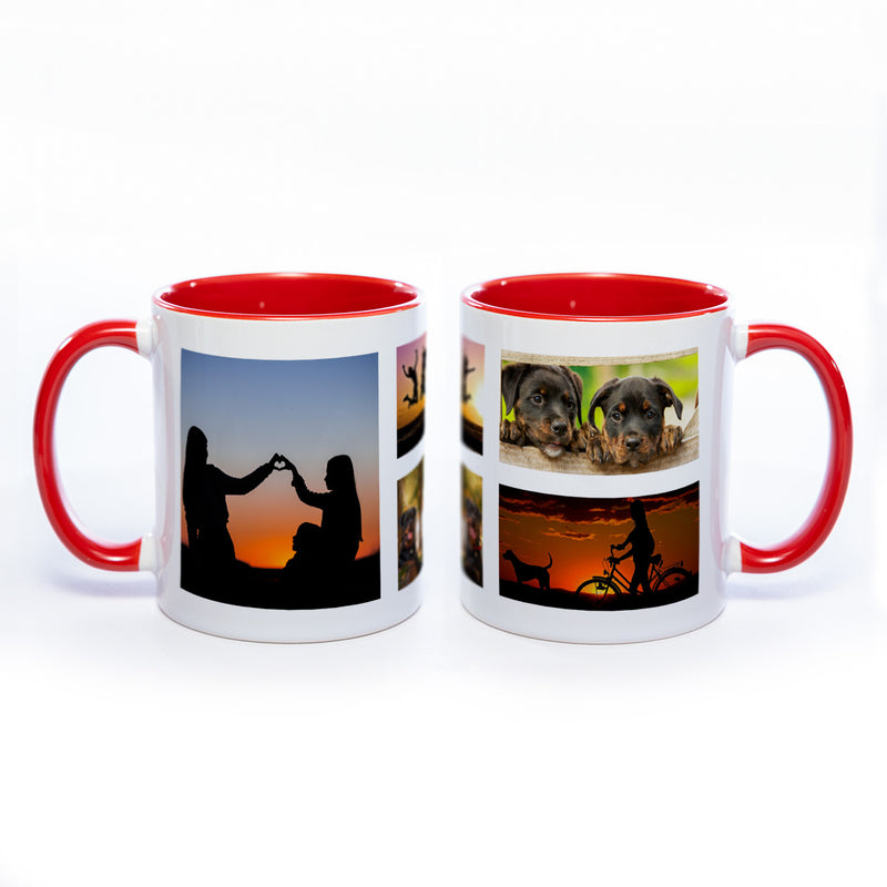 Collagentasse 4 - Deine Fotos als Collage spülmaschinenfest | Jetzt selbst gestalten!