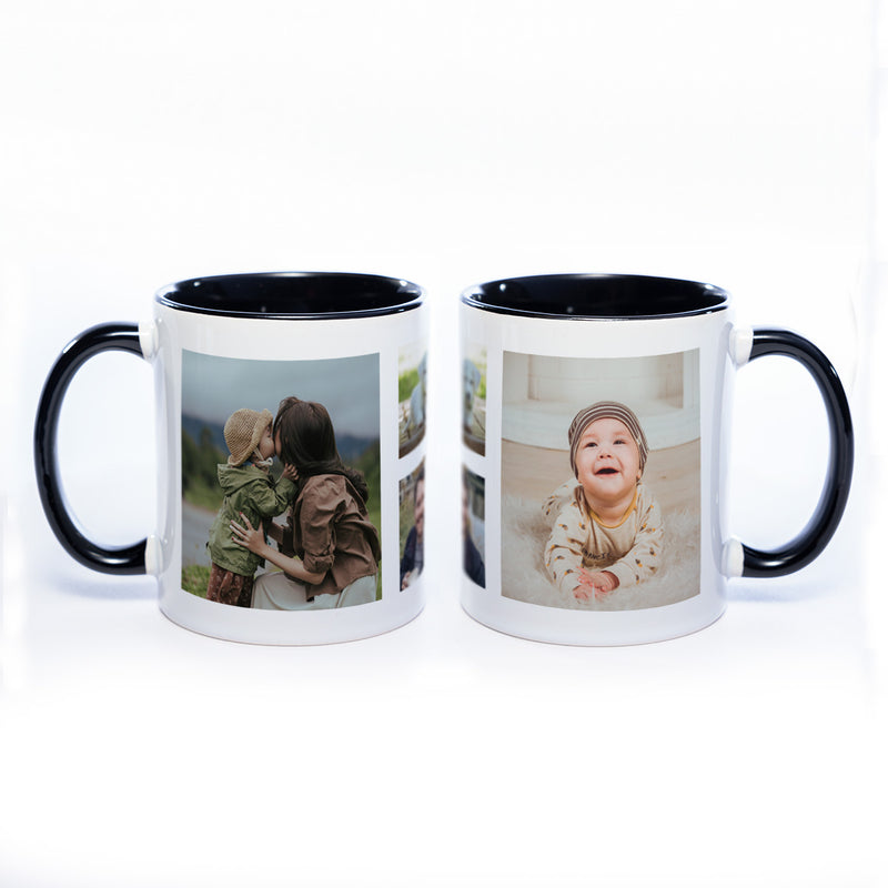 Collagentasse 5 - Deine Fotos als Collage spülmaschinenfest | Jetzt selbst gestalten!