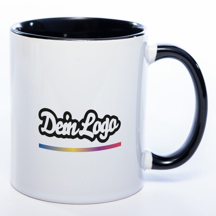 10x Tasse mit Firmenlogo (beidseitig) spülmaschinenfest | Jetzt selbst gestalten!