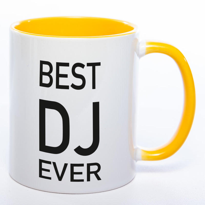 Spülmaschinenfeste Tasse "Best DJ Ever" mit Foto (HD Druck) | Jetzt selbst gestalten!