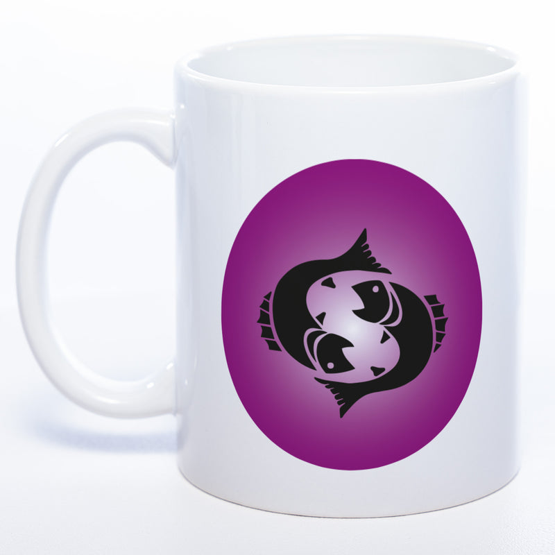 Sternzeichen -Tasse mit Namen und Geburtsdatum - spülmaschinenfest