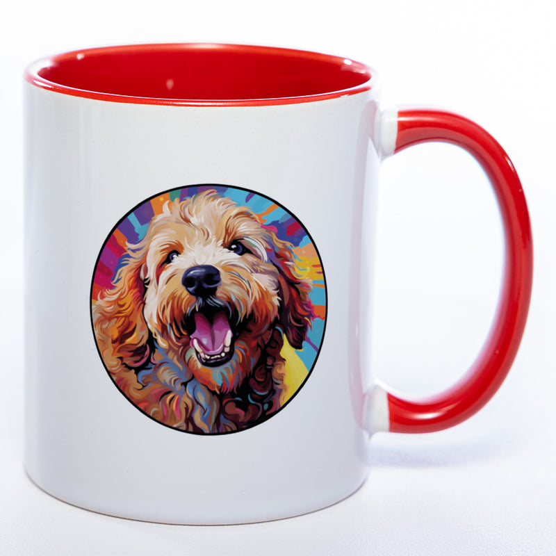 Mug Art Tasse mit Goldendoodle Motiv wahlweise mit NAME - Kaffeetasse StickyWorld Exclusive