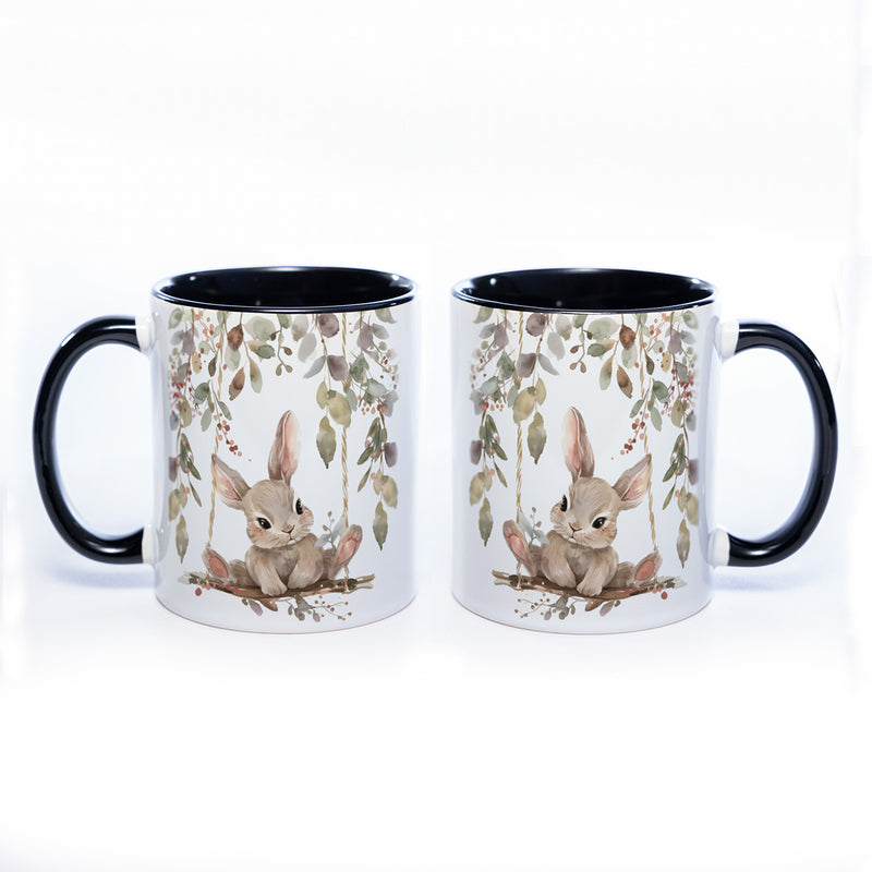 Motiv-Tasse Häschen- süße Kaffeetasse in vielen Farben - spülmaschinenfest