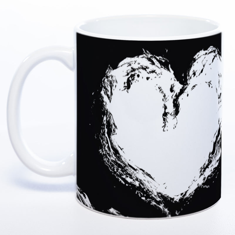 Spülmaschinenfeste Motiv-Tasse mit Höhlen Motiv 2 mit Herz - exclusive Kaffeetasse