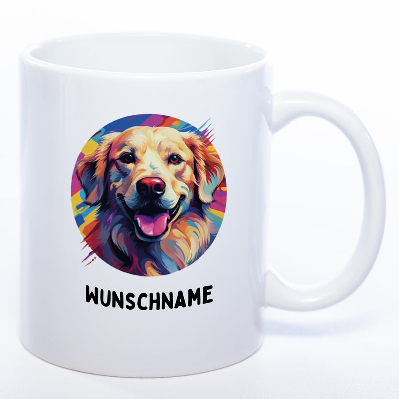 Mug Art Tasse mit Hovawart Motiv wahlweise mit NAME - Kaffeetasse StickyWorld Exclusive