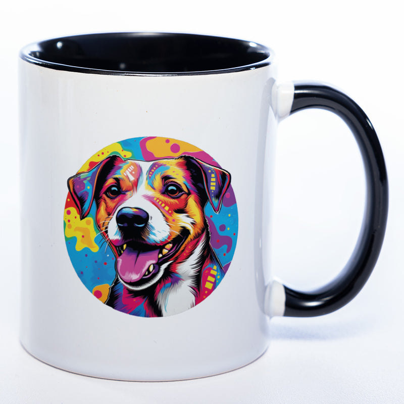 Mug Art Tasse mit Jack Russel Motiv 2 & wahlweise mit NAMEN- Kaffeetasse StickyWorld Exclusive
