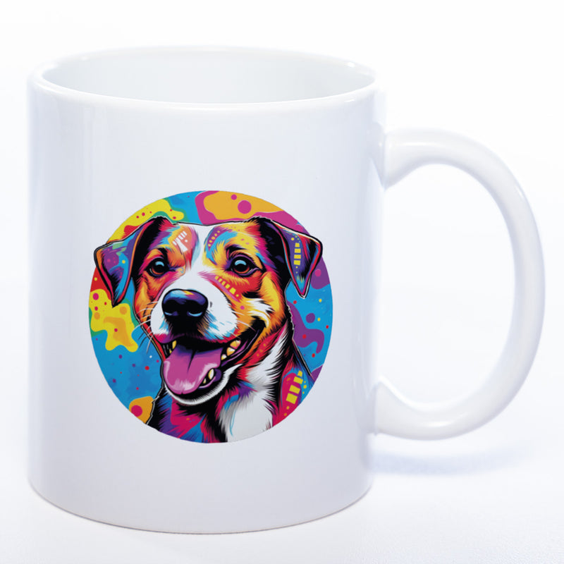 Mug Art Tasse mit Jack Russel Motiv 2 & wahlweise mit NAMEN- Kaffeetasse StickyWorld Exclusive