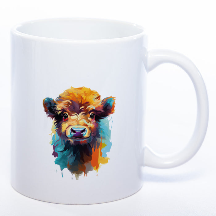 Mug Art Tasse mit Kuh Motiv & wahlweise mit NAME - spülmaschinenfest