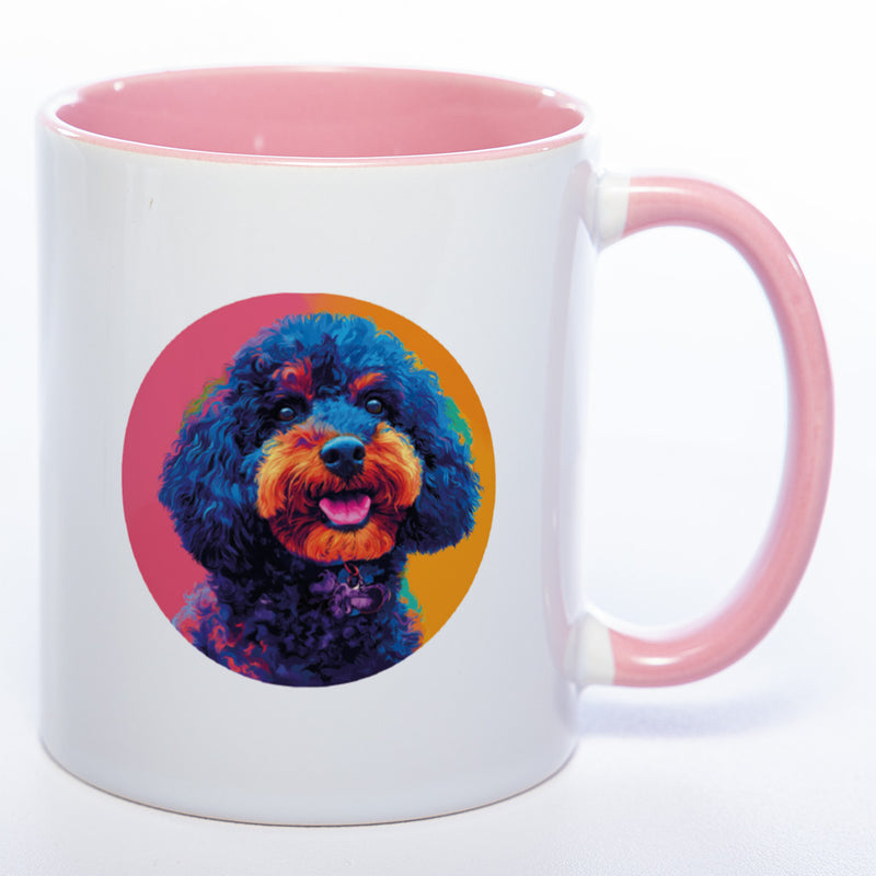 Mug Art Tasse mit Königspudel Motiv 2 & wahlweise mit NAME - Kaffeetasse StickyWorld Exclusive