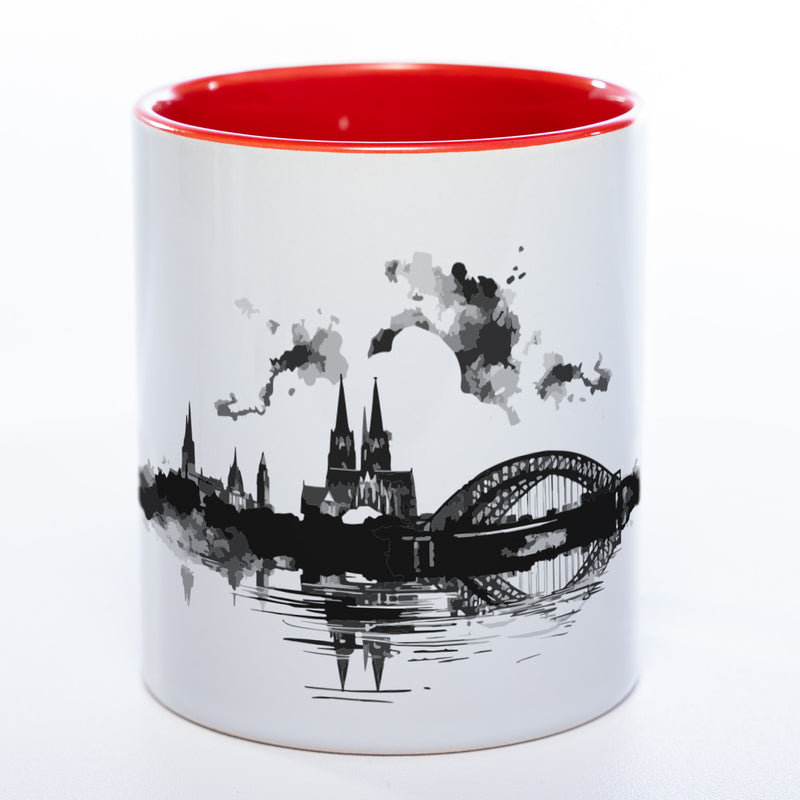 Spülmaschinenfeste Motiv-Tasse Skyline KÖLN