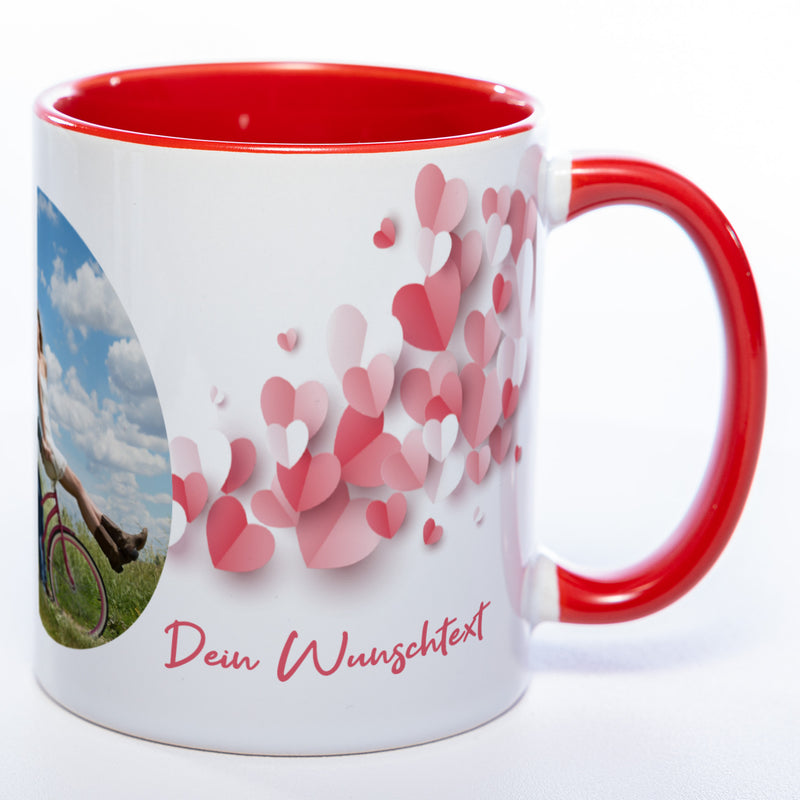 Liebes-Tasse "Love Mug" mit Foto und Wunschtext (HD Druck) spülmaschinenfest| Jetzt selbst gestalten!