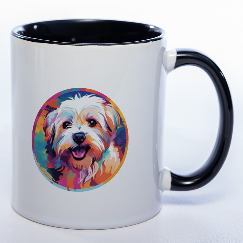 Mug Art Tasse mit Malteser Motiv 2 & wahlweise mit NAMEN - Kaffeetasse StickyWorld Exclusive