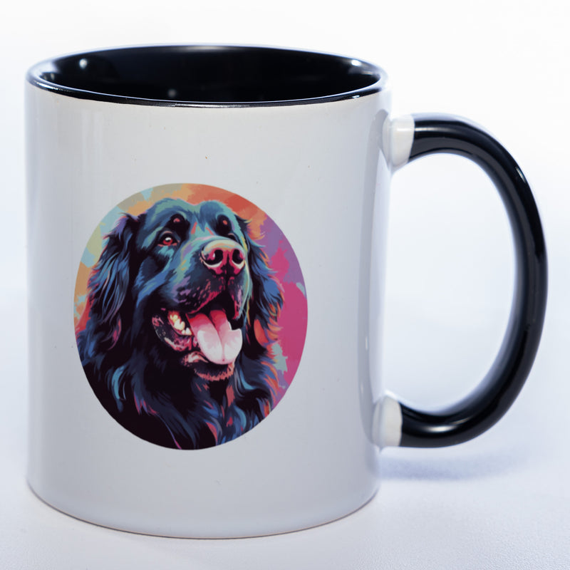 Mug Art Tasse mit Neufundländer & wahlweise mit NAME - Kaffeetasse StickyWorld Exclusive