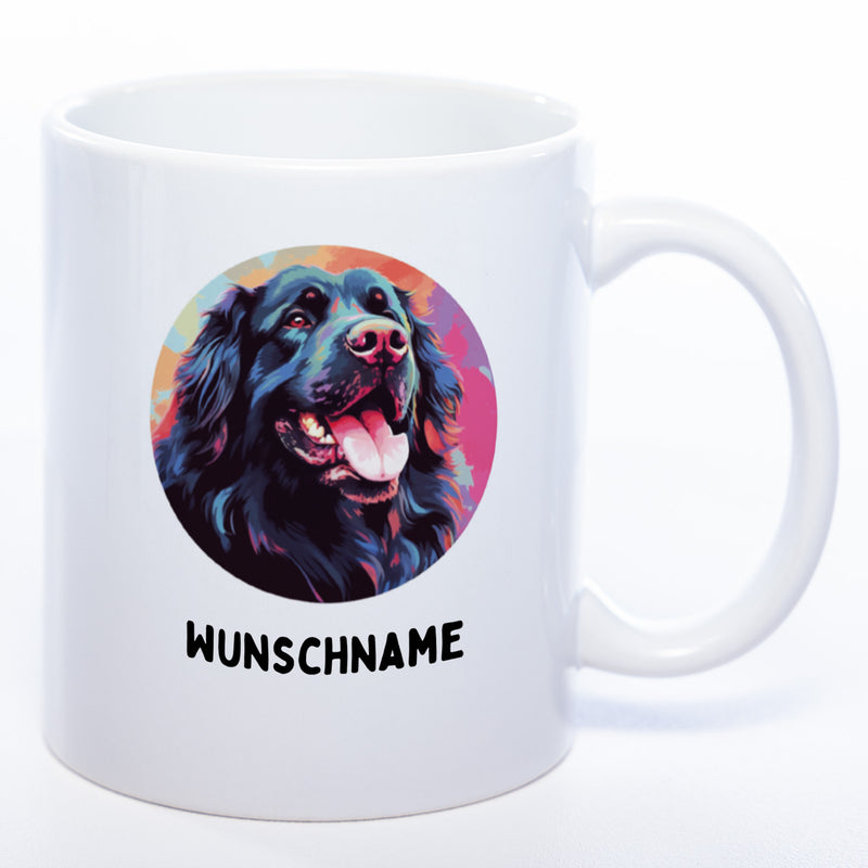 Mug Art Tasse mit Neufundländer & wahlweise mit NAME - Kaffeetasse StickyWorld Exclusive