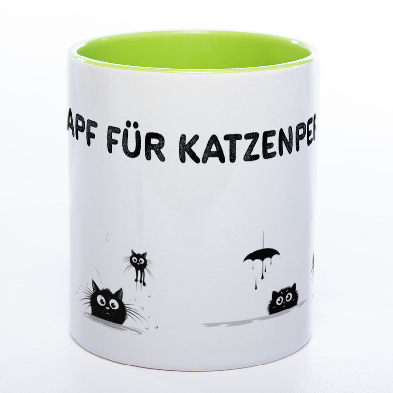 Trinknapf für Katzenpersonal - spülmaschinenfeste Motiv-Tasse  - süße Kaffeetasse in vielen Farben
