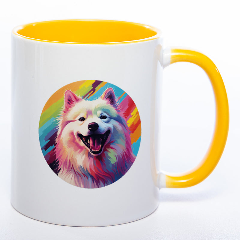 Mug Art Tasse mit Samoyede Motiv 4 wahlweise mit NAME - Kaffeetasse StickyWorld Exclusive