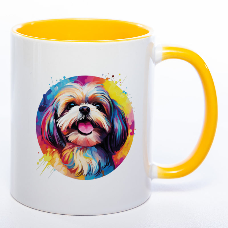 Mug Art Tasse mit Shih Tzu Motiv 2 & wahlweise mit NAMEN - Kaffeetasse StickyWorld Exclusive