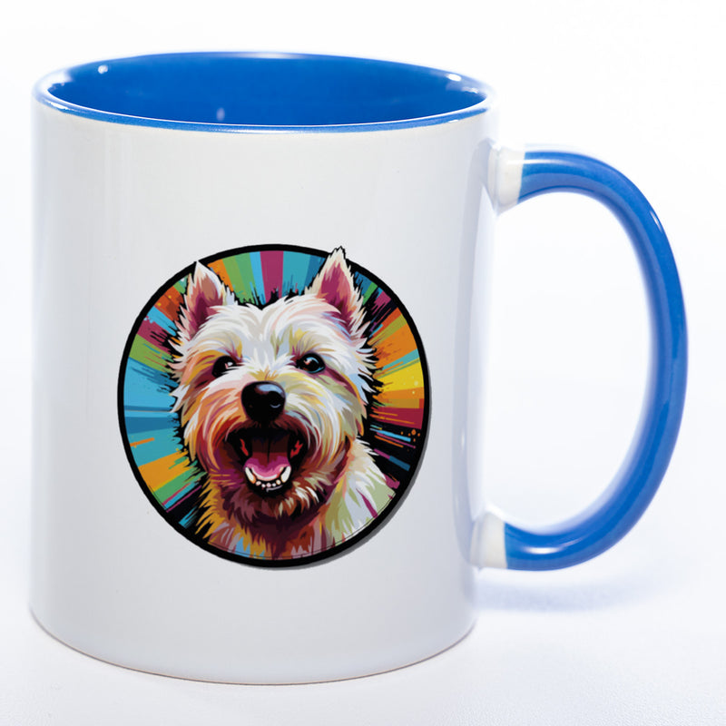 Mug Art Tasse mit Westhighland Terrier & wahlweise mit NAMEN - Kaffeetasse StickyWorld Exclusive