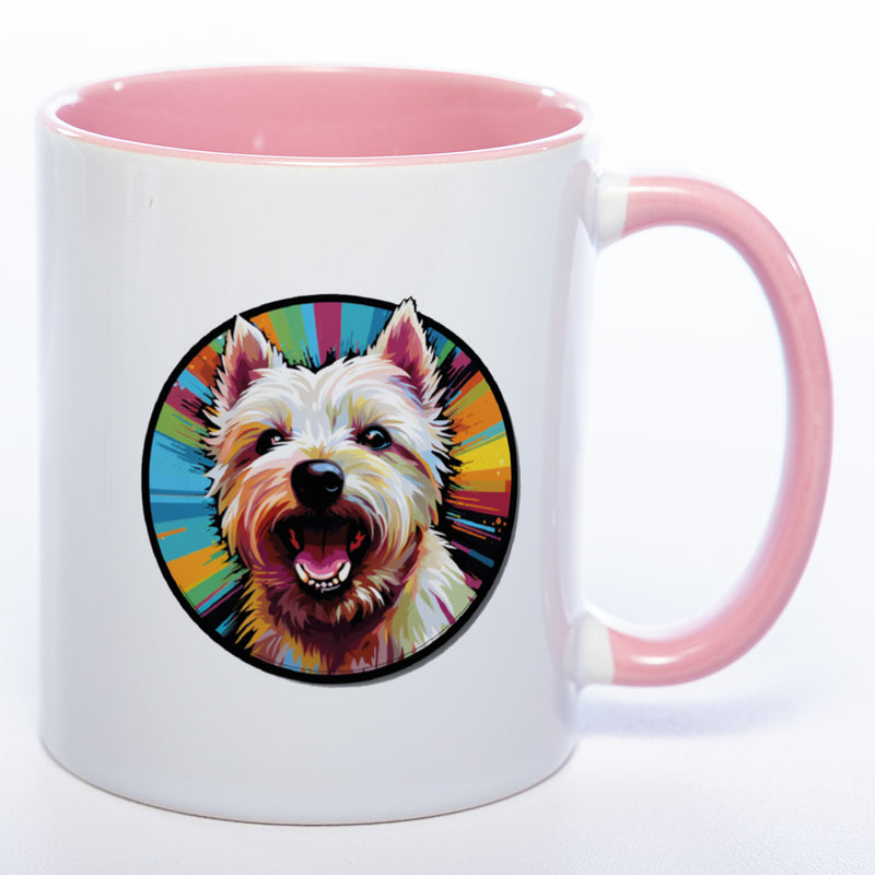 Mug Art Tasse mit Westhighland Terrier & wahlweise mit NAMEN - Kaffeetasse StickyWorld Exclusive