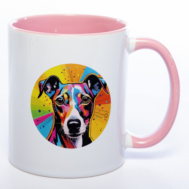 Mug Art Tasse mit Windhund Motiv wahlweise mit NAME - Kaffeetasse StickyWorld Exclusive