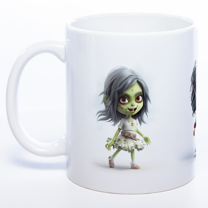 Zombie Mädchen Trio - exclusive Kaffeetasse spülmaschinenfest