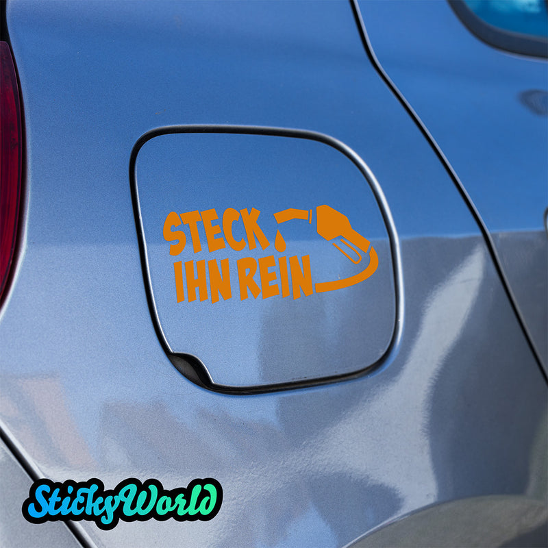 Tankdeckel Sticker "Steck ihn rein"