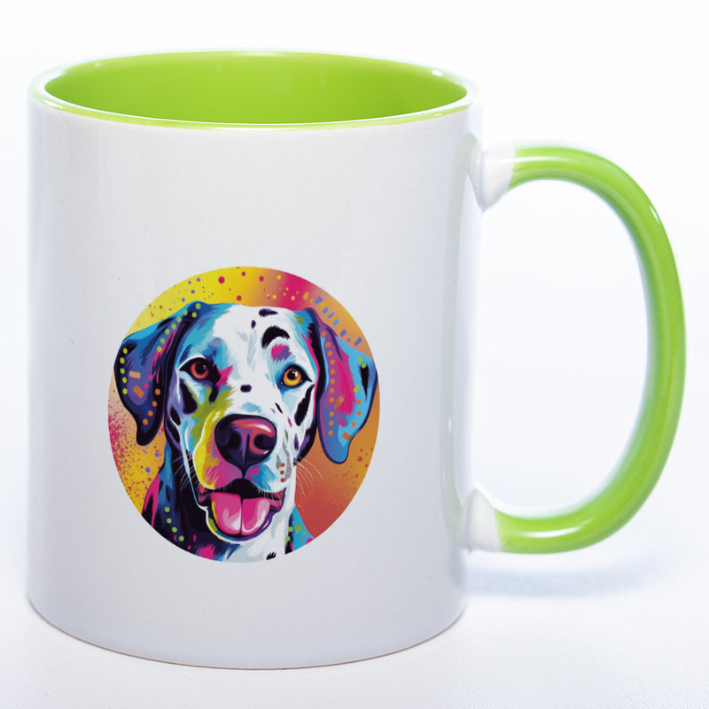 Mug Art Tasse mit Dalmatiner Motiv & wahlweise mit NAME - Kaffeetasse StickyWorld Exclusive