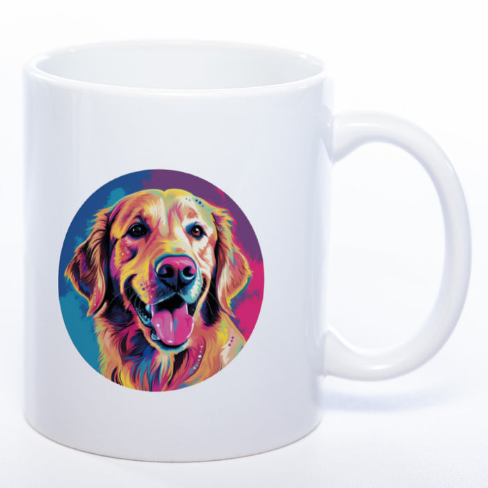 Mug Art Tasse mit Golden Retriever Motiv 2 & wahlweise mit NAME - Kaffeetasse StickyWorld Exclusive