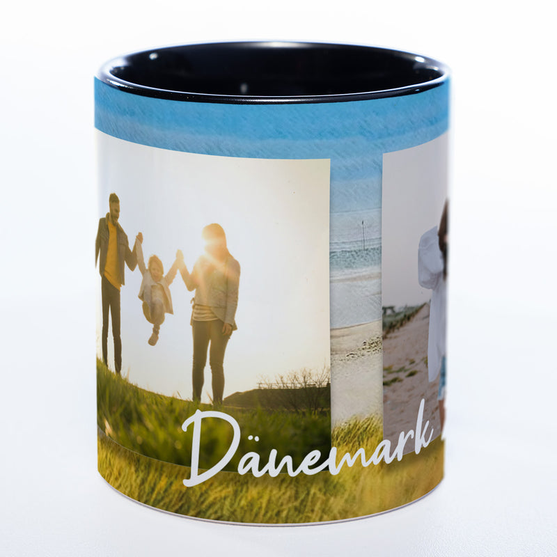 Urlaubserinnerung - Spülmaschinenfeste Tasse mit Foto (HD Druck) | Jetzt selbst gestalten!