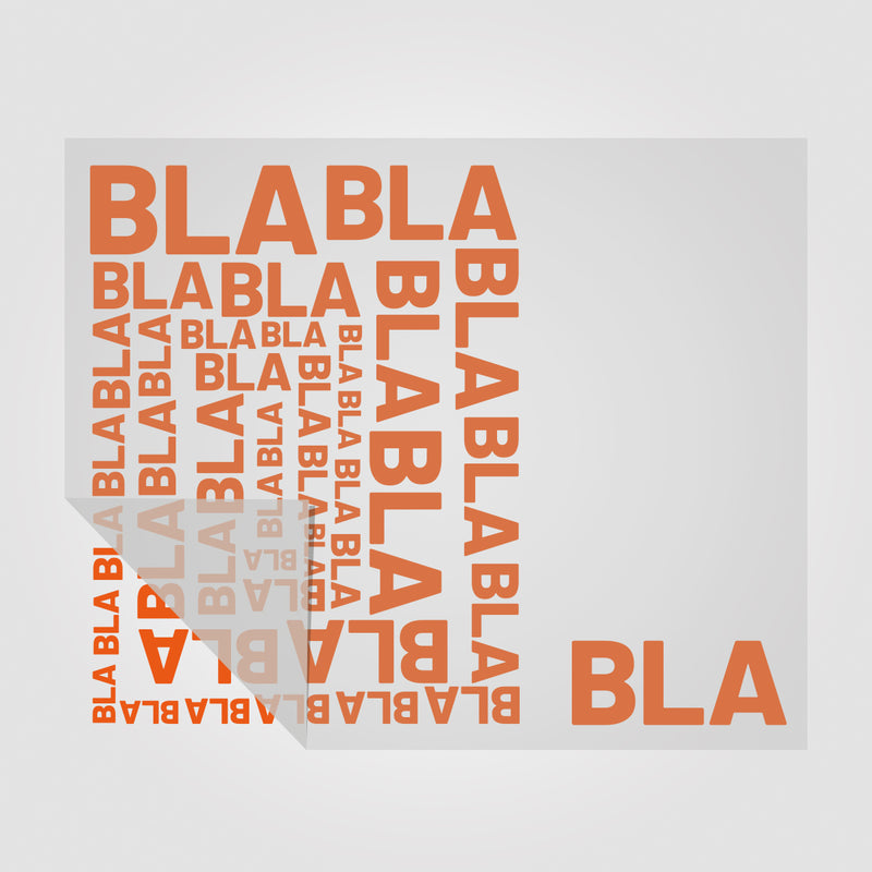 Aufkleber BLA und BLA BLA BLA in vielen Farben und Sonderfarben  | Sticker Set für WC - Türen Motiv 2