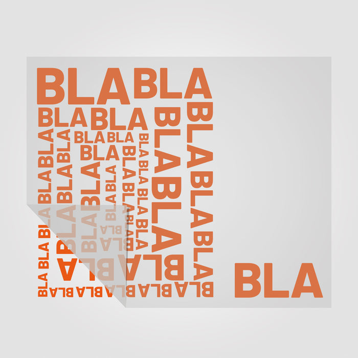 Aufkleber BLA und BLA BLA BLA in vielen Farben und Sonderfarben  | Sticker Set für WC - Türen Motiv 2
