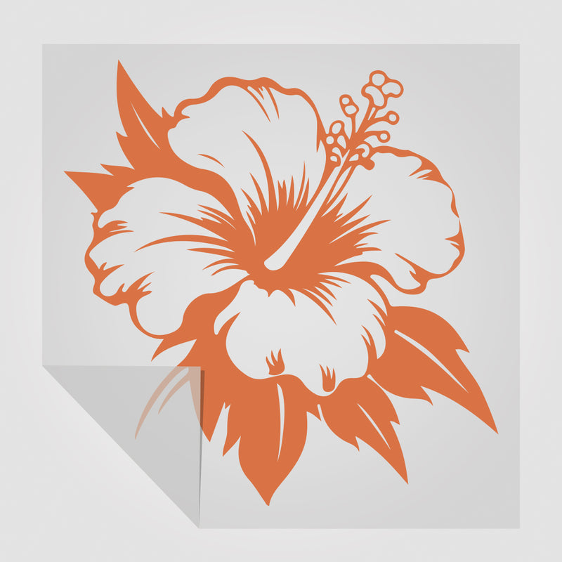 Hibiskusblüten Sticker klein | Foliensticker