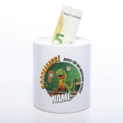 Spardose Dino Wunschname Geldschein
