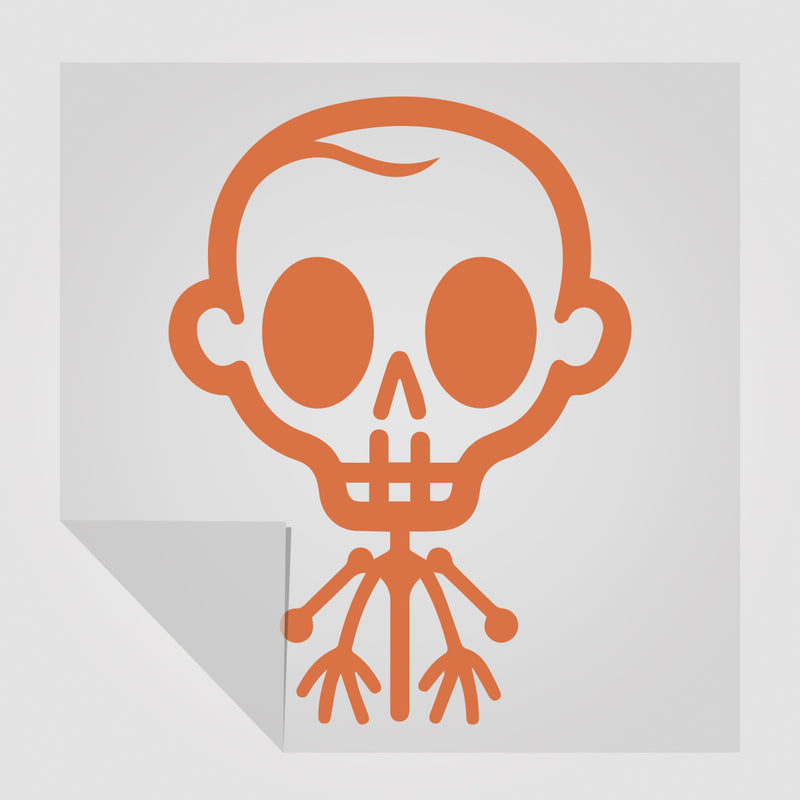 süßer Skelett Sticker Motiv2  | Foliensticker in 2 Größen