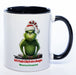 Kaffeetasse Grinch mit Text: Ich hab Dich im Auge Wunschnamen - schwarz