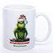 Kaffeetasse Grinch mit Text: Ich hab Dich im Auge Wunschnamen - weiß