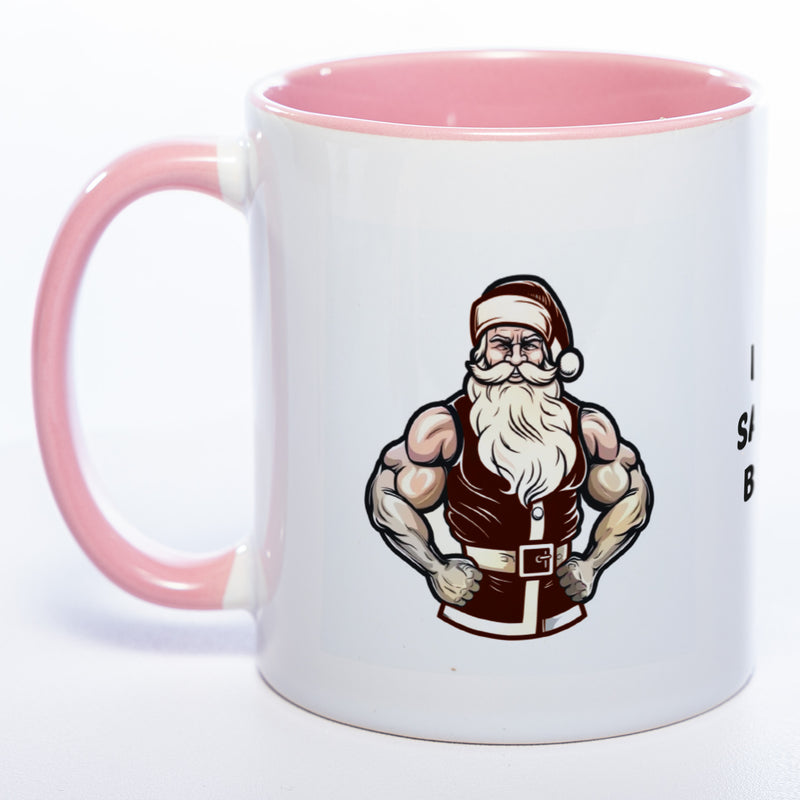 It's Santa Baby lustige Kaffeetasse zu Weihnachten mit starkem Santa - spülmaschinenfest