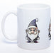 süßes Wichtelgeschenk, tolle Geschenkidee: Kaffeetasse mit Weihnachts Wichteln in der Farbe weiß